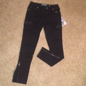 Black Miss Me Cargo Pant